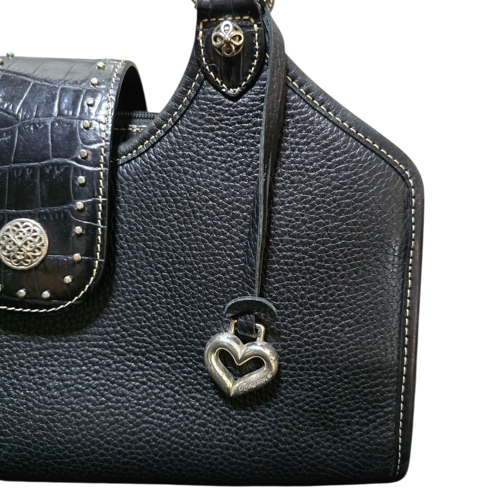 Elegant Black Leather Handbag
